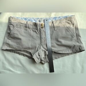 American Eagle Shortie Shorts Khaki size 6